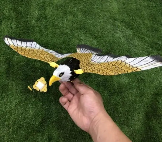 Realistic Flying Eagle Bird Toy with Spread Wings